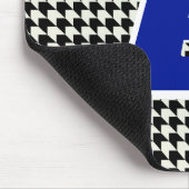 Houndstooth monogram muismat (Hoek)