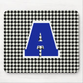 Houndstooth monogram muismat (Voorkant)