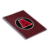 Houndstooth monogram notitieboek (Rechterzijde)