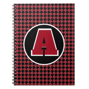 Houndstooth monogram notitieboek