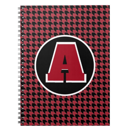 Houndstooth monogram notitieboek (Voorkant)