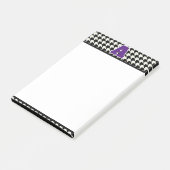 Houndstooth-monogram Post-it® Notes (Schuin)