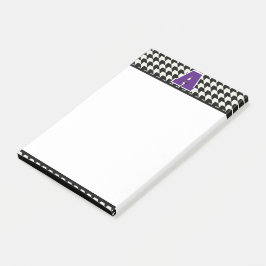 Houndstooth-monogram Post-it® Notes