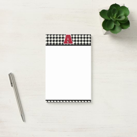 Houndstooth-monogram Post-it® Notes (Kantoor)