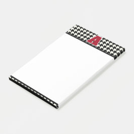 Houndstooth-monogram Post-it® Notes