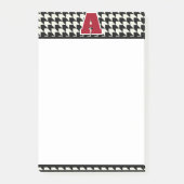 Houndstooth-monogram Post-it® Notes (Voorkant)