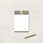 Houndstooth-monogram Post-it® Notes (Op bureau)