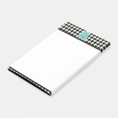 Houndstooth-monogram Post-it® Notes (Schuin)