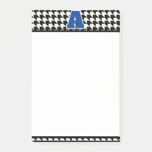 Houndstooth-monogram Post-it® Notes (Voorkant)