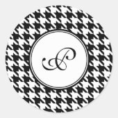 Houndstooth Monogram Stickers (Voorkant)