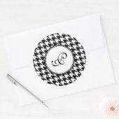 Houndstooth Monogram Stickers (Envelop)