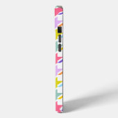 Houndstooth Multicolor + White Big Pattern Case-Mate iPhone Case (Achterkant / Links)