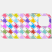 Houndstooth Multicolor + White Big Pattern Case-Mate iPhone Case (Achterkant (horizontaal))