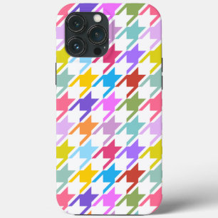Houndstooth Multicolor + White Big Pattern Case-Mate iPhone Case