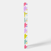 Houndstooth Multicolor + White Big Pattern Case-Mate iPhone Case (Achterkant / Links)