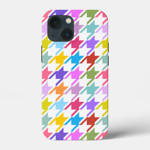 Houndstooth Multicolor + White Big Pattern Case-Mate iPhone Case