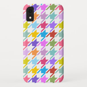 Houndstooth Multicolor + White Big Pattern Case-Mate iPhone Case