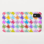 Houndstooth Multicolor + White Big Pattern Case-Mate iPhone Case (Achterkant (horizontaal))