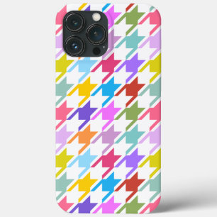 Houndstooth Multicolor + White Big Pattern Case-Mate iPhone Case
