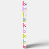 Houndstooth Multicolor + White Big Pattern Case-Mate iPhone Case (Achterkant / Links)