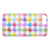 Houndstooth Multicolor + White Big Pattern Case-Mate iPhone Case (Achterkant (Horizontaal))
