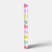 Houndstooth Multicolor + White Big Pattern Case-Mate iPhone Case (Achterkant / Links)