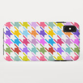 Houndstooth Multicolor + White Big Pattern Case-Mate iPhone Case (Achterkant (horizontaal))
