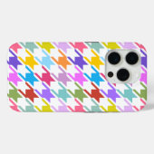 Houndstooth Multicolor + White Big Pattern Case-Mate iPhone Case (Achterkant (horizontaal))