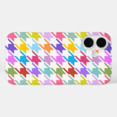 Houndstooth Multicolor + White Big Pattern Case-Mate iPhone Case (Achterkant (horizontaal))