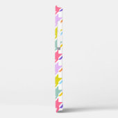 Houndstooth Multicolor + White Big Pattern Case-Mate iPhone Case (Achterkant / Links)