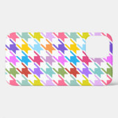 Houndstooth Multicolor + White Big Pattern Case-Mate iPhone Case (Achterkant (horizontaal))