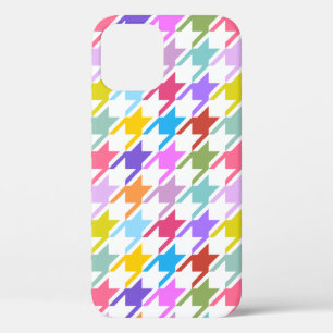 Houndstooth Multicolor + White Big Pattern Case-Mate iPhone Case