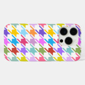 Houndstooth Multicolor + White Big Pattern Case-Mate iPhone Case (Achterkant (horizontaal))