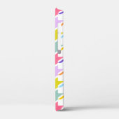 Houndstooth Multicolor + White Big Pattern Case-Mate iPhone Case (Achterkant / Links)
