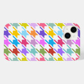 Houndstooth Multicolor + White Big Pattern Case-Mate iPhone Case (Achterkant (horizontaal))
