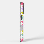 Houndstooth Multicolor + White Big Pattern Case-Mate iPhone Case (Achterkant / Rechts)