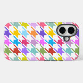 Houndstooth Multicolor + White Big Pattern Case-Mate iPhone Case (Achterkant (horizontaal))
