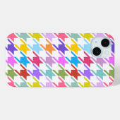 Houndstooth Multicolor + White Big Pattern Case-Mate iPhone Case (Achterkant (horizontaal))