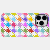 Houndstooth Multicolor + White Big Pattern Case-Mate iPhone Case (Achterkant (horizontaal))
