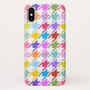 Houndstooth Multicolor + White Big Pattern Case-Mate iPhone Case
