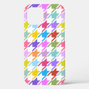 Houndstooth Multicolor + White Big Pattern Case-Mate iPhone Case