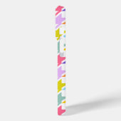 Houndstooth Multicolor + White Big Pattern Case-Mate iPhone Case (Achterkant / Links)