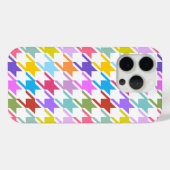 Houndstooth Multicolor + White Big Pattern Case-Mate iPhone Case (Achterkant (horizontaal))