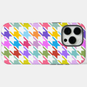 Houndstooth Multicolor + White Big Pattern Case-Mate iPhone Case (Achterkant (horizontaal))