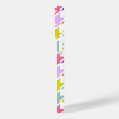 Houndstooth Multicolor + White Big Pattern Case-Mate iPhone Case (Achterkant / Links)