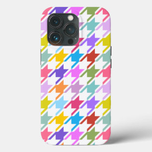 Houndstooth Multicolor + White Big Pattern Case-Mate iPhone Case