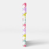 Houndstooth Multicolor + White Big Pattern iPhone Hoesje (Rechterkant)