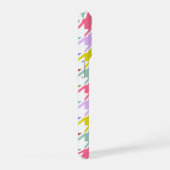 Houndstooth Multicolor + White Big Pattern iPhone Hoesje (Rechterkant)