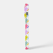 Houndstooth Multicolor + White Big Pattern iPhone Hoesje (Linkerkant)