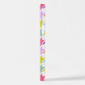 Houndstooth Multicolor + White Big Pattern iPhone Hoesje (Linkerkant)